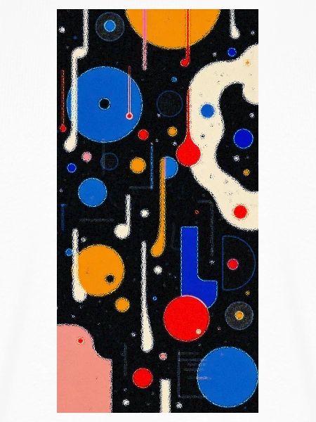 Lebendiges, abstraktes, geometrisches Design 