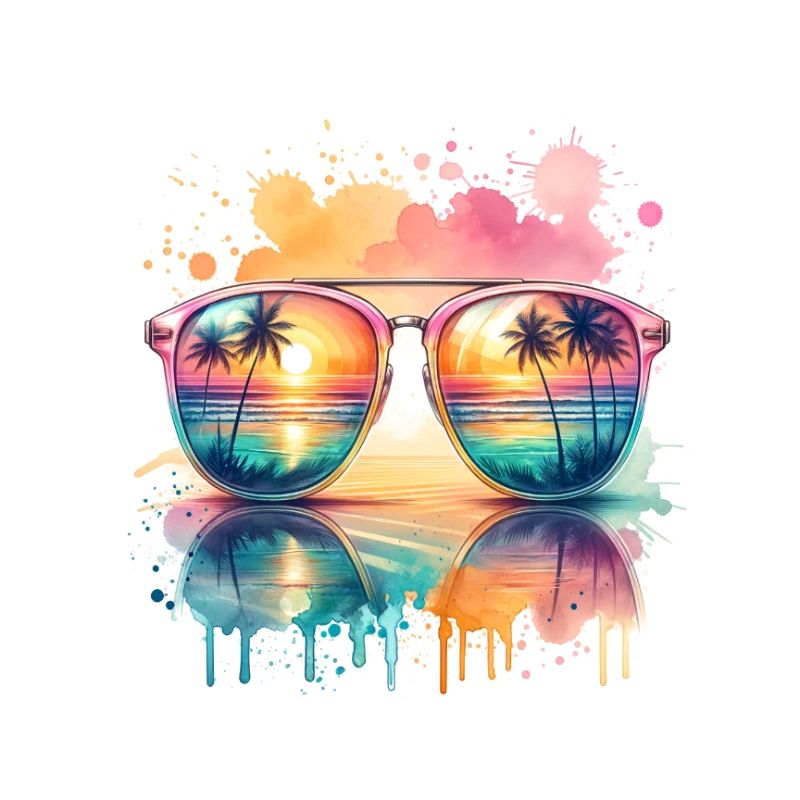 Sunset Reflections 🌴🕶️