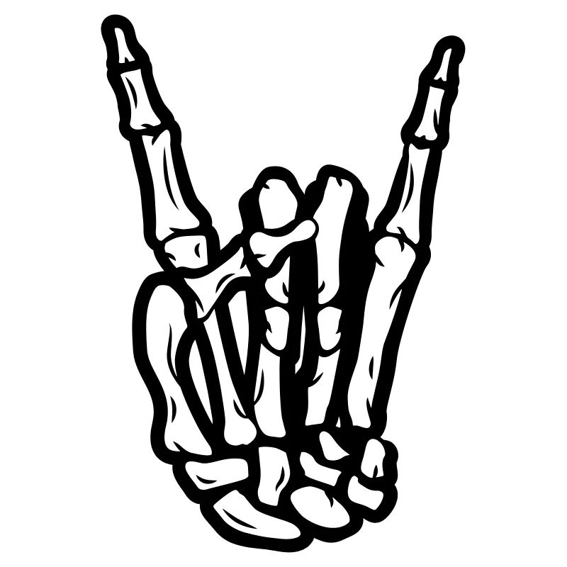 Devils Horn Rock Hand