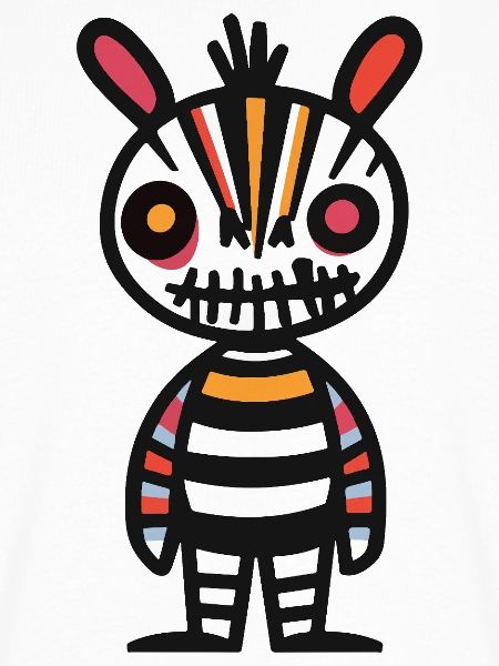 Zebra Halloween Comic Lustig