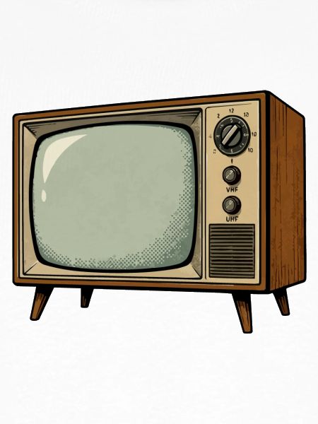 Retro Fernseher Illustration