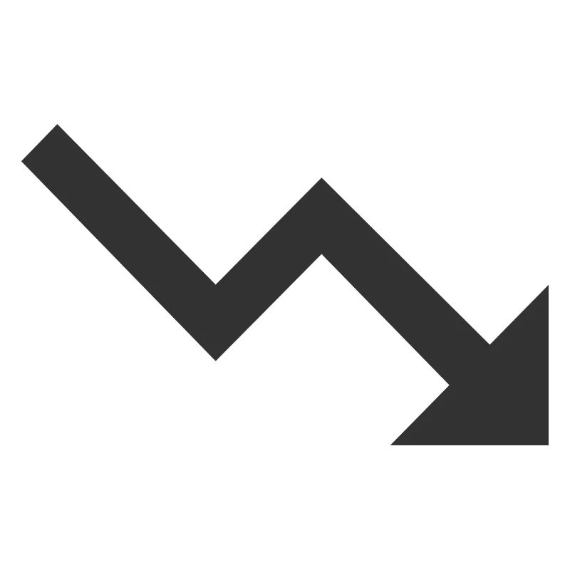 Trend down | Black | gift idea