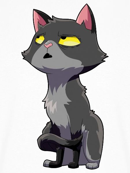 Katze Augenrollen Humor