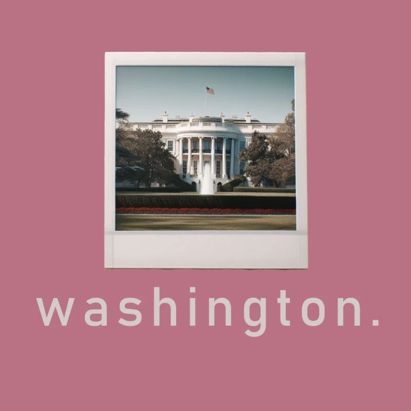 Photo rétro de la Maison Blanche à Washington