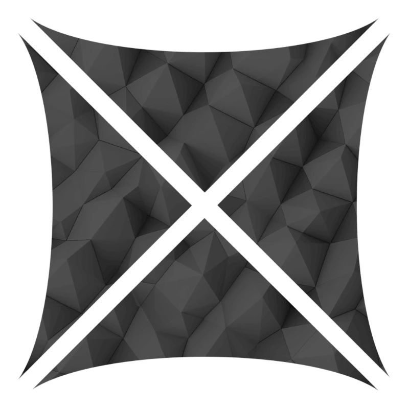Abstract Polygon Design Gray