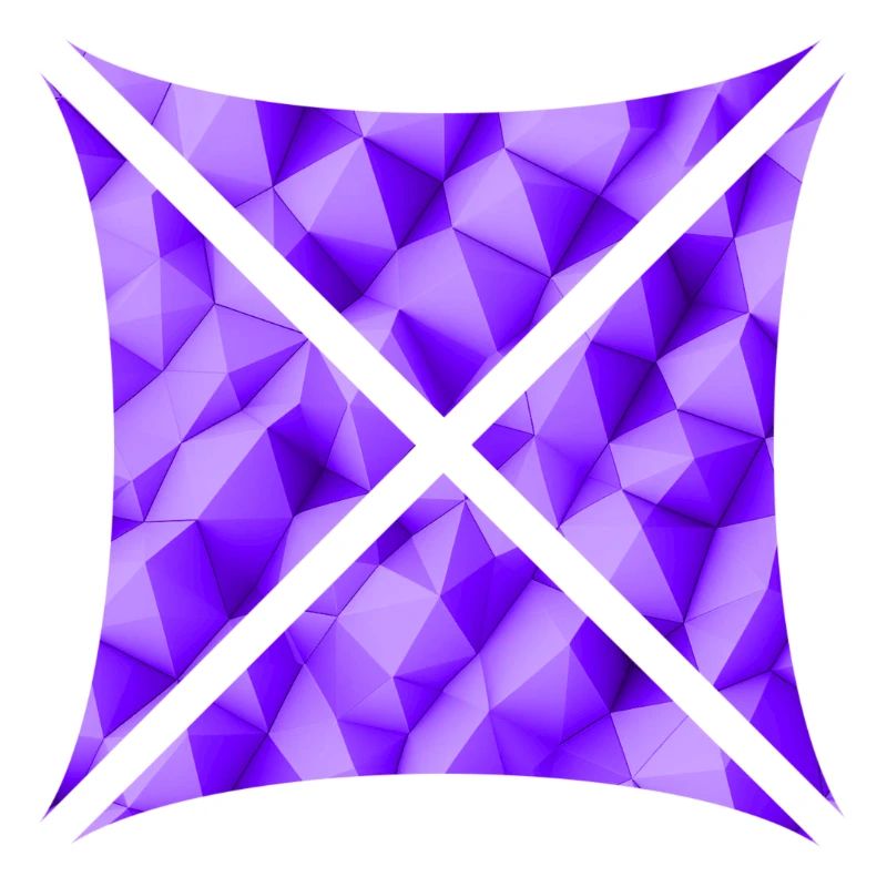 Abstract polygon design purple