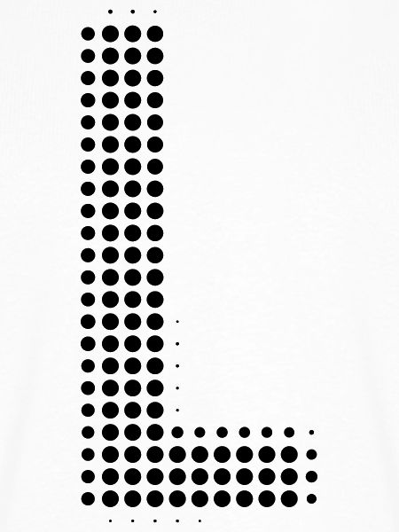 Buchstabe L – Punktmuster Initial Design