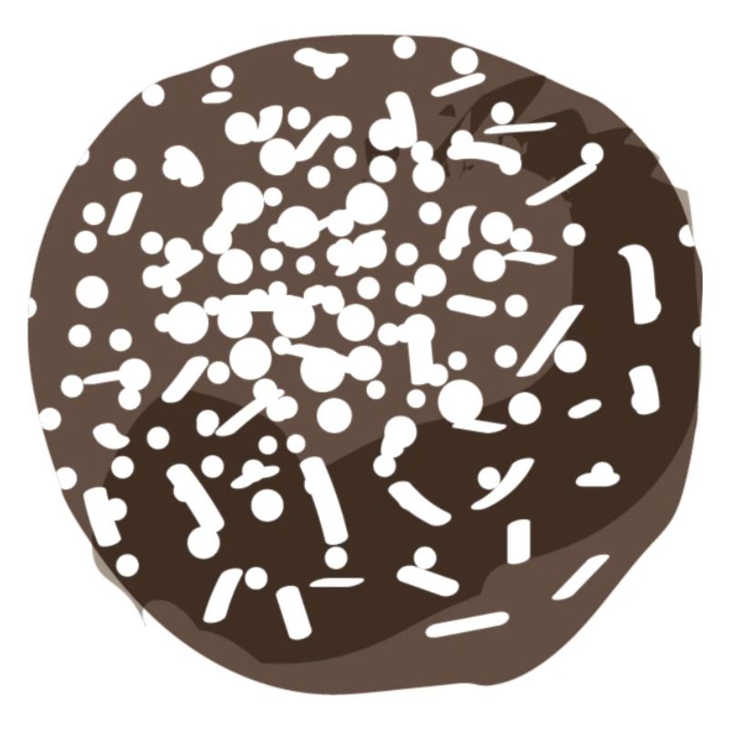 Sucrerie de boule de chocolat