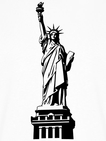 Freiheitsstatue Silhouette