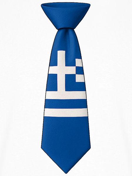 Griechenland-Krawatte – Flaggendesign