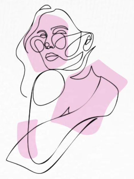 Frau in Pink