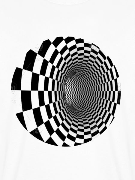 Schwarz-Weiß-Illusionstunnel