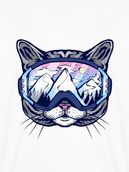 Katze Skibrille
