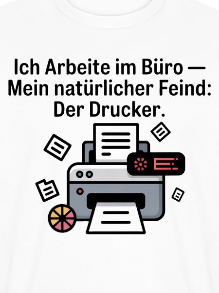 Drucker Illustration mit Druckprozess