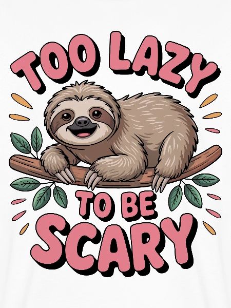 too lazy to be scary