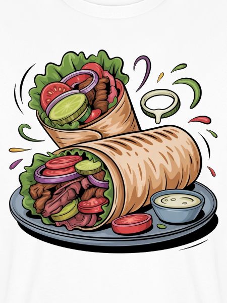 Bunte Gemüse-Wrap Kunst