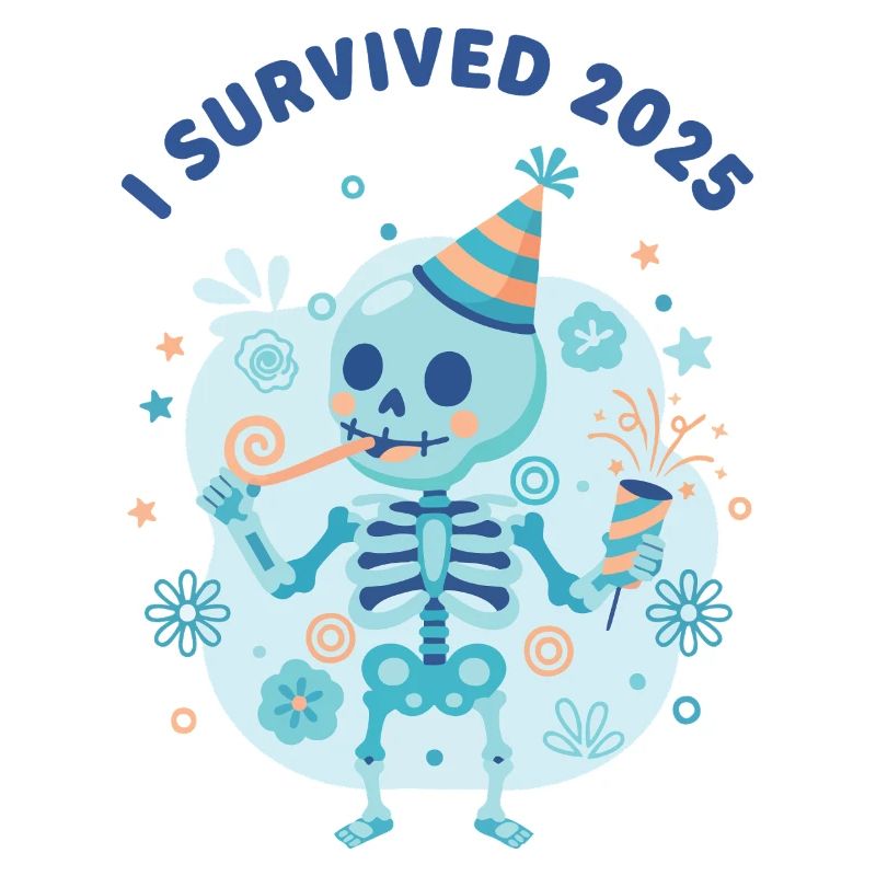 I Survived 2025 Skeleton Celebration