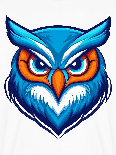 Blue Owl Esports Maskottchen-Logo