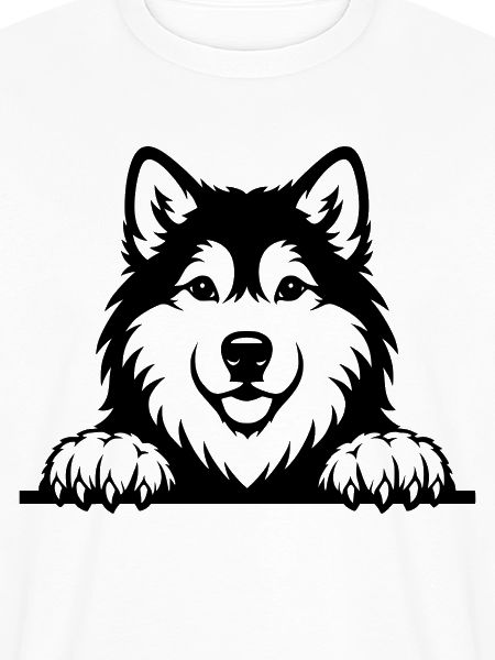 Alaskan Malamute Welpe schwarz