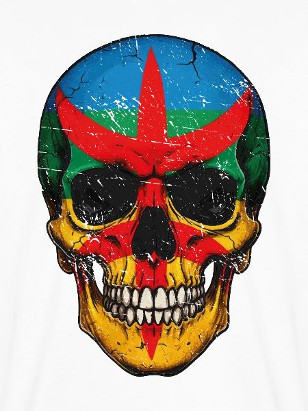 Bunte Berberflaggen-Schädel – Berber-Schädel