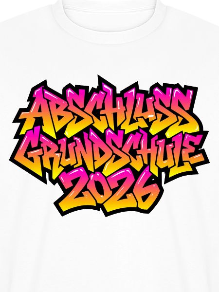 Grundschule Abschluss 2026 Graffiti
