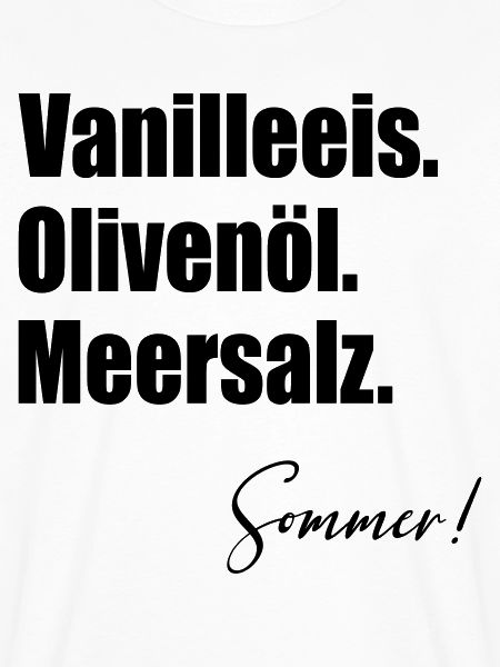 Vanilleeis Sommer Olivenöl