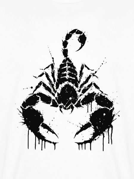 Skorpion-Schwarze Tinten-Silhouette