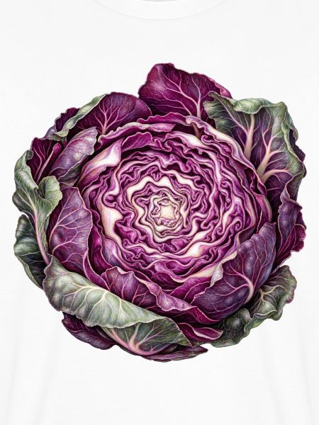 Rotkohl Rosette