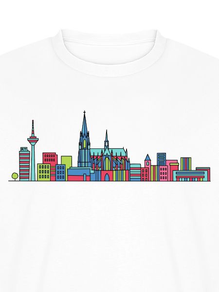 Kölner Stadtschirm Dom: Moderne Linienkunst