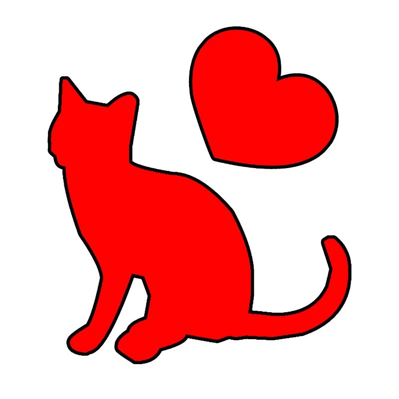 Rote Katze mit Katze Geschenk