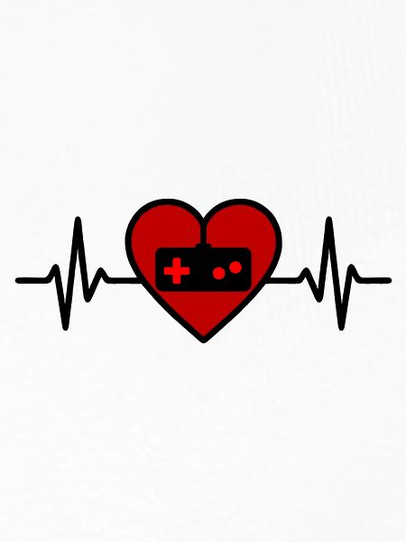 Gamer-Herz und pixelige Liebe