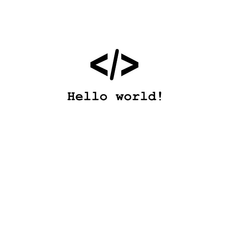 Hello World Developer Programmer T-Shirt