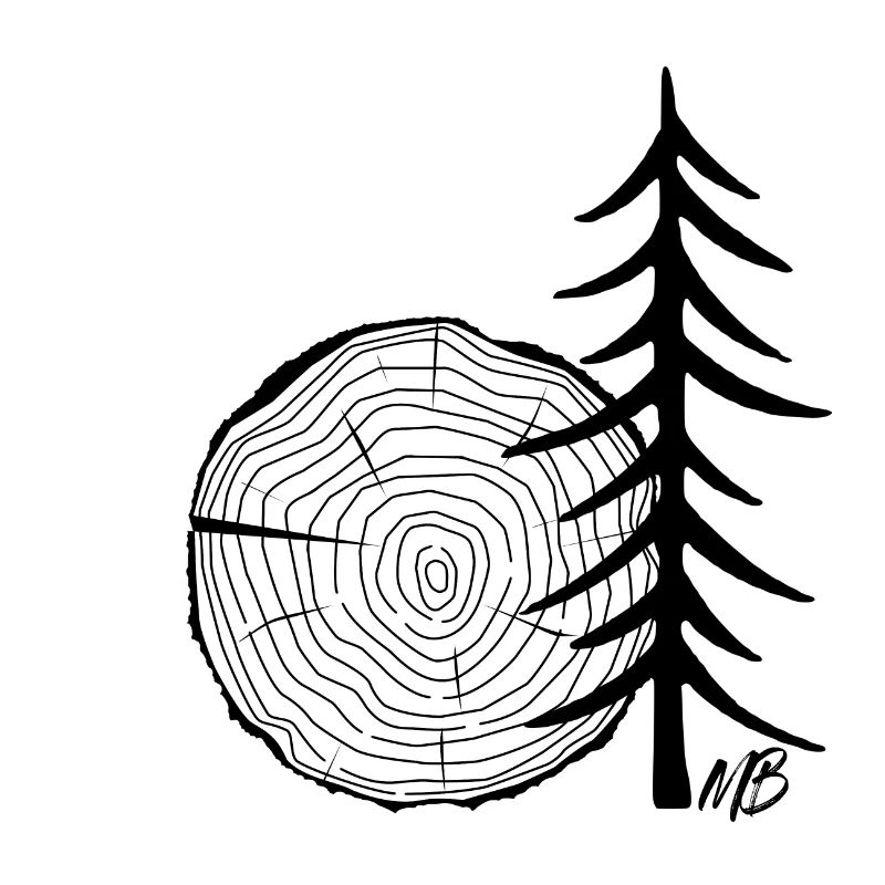Tree trunk black