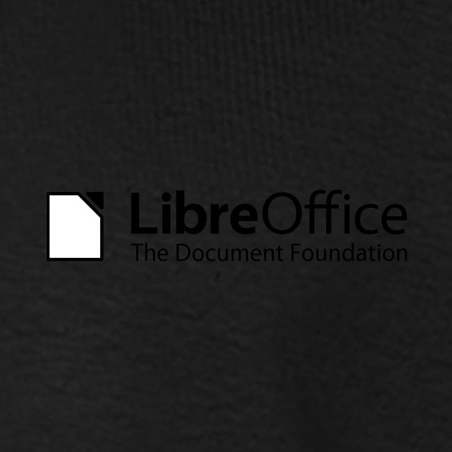 LibreOffice w TDF tagline black white