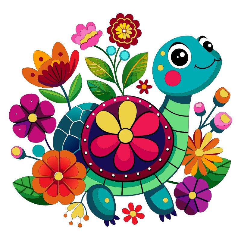 Petite tortue joyeuse