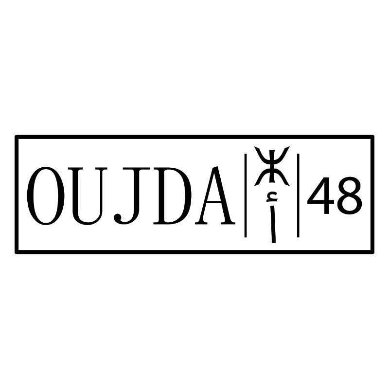 Plaque d'immatriculation Oujda 48 Original Maroc