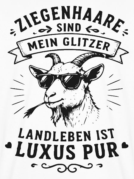Ziegenhaar Glitter Luxus