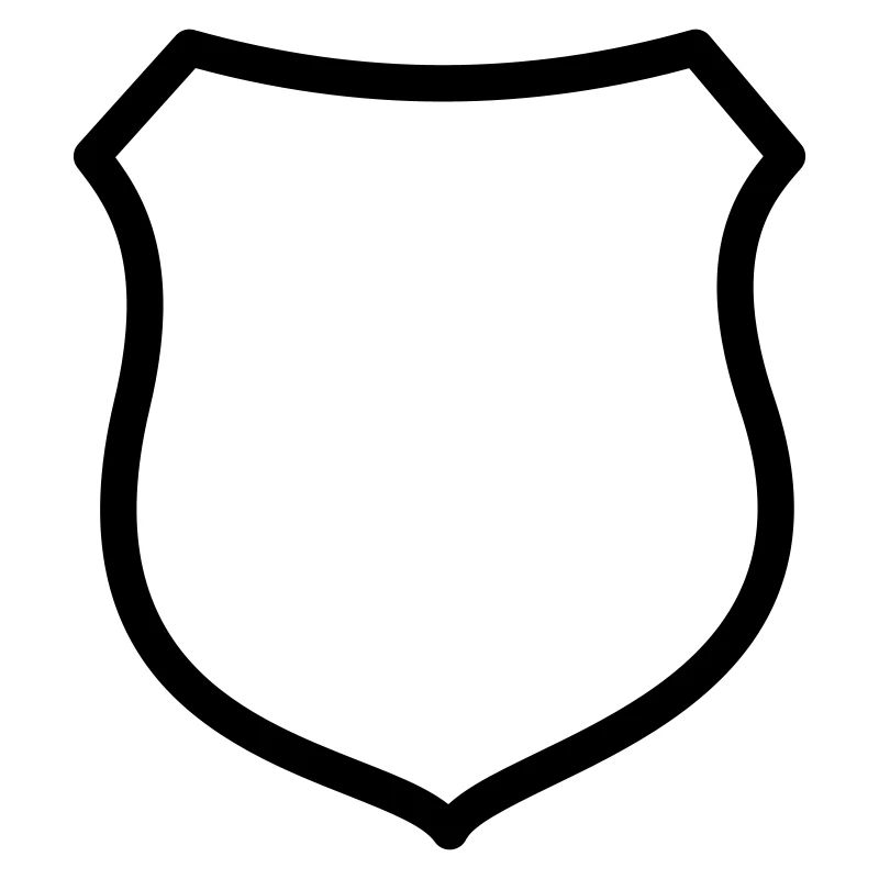 Wappen leer Vorlage Kontur Schild Abzeichen Grafik