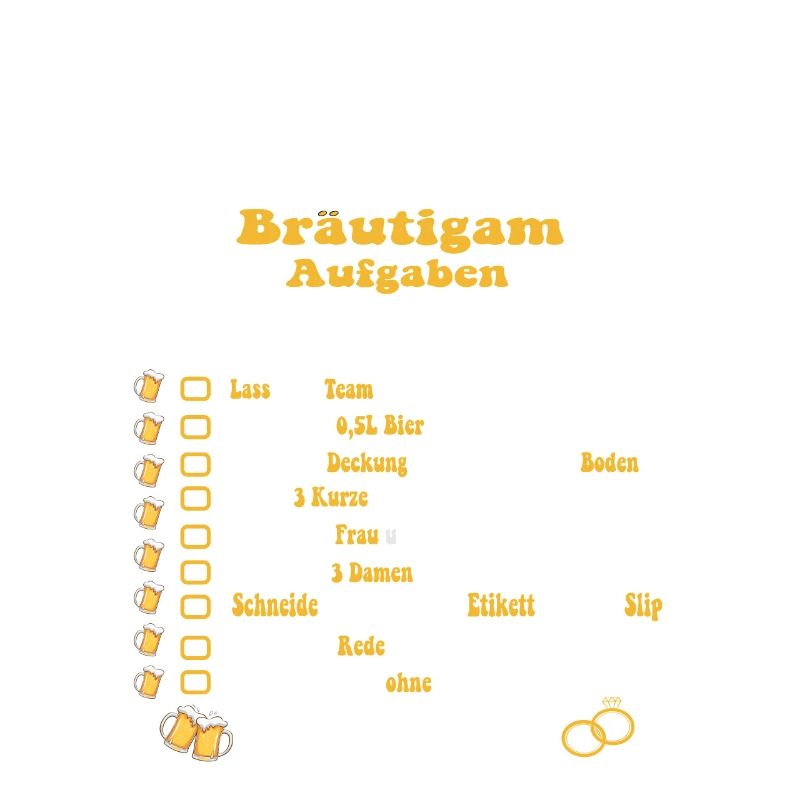 JGA Aufgaben mit Checkliste