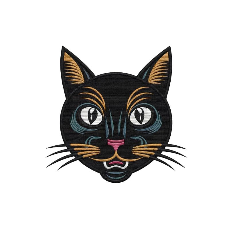 Chat brodé Stanley/Stella