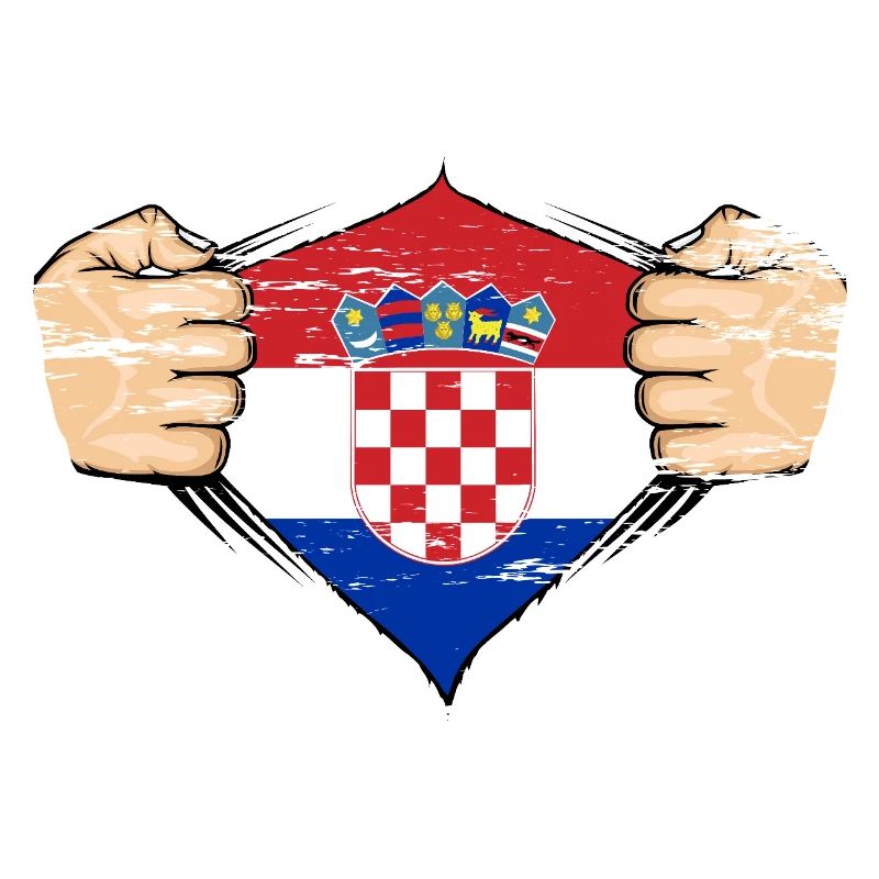 Drapeau de la Croatie utilisé