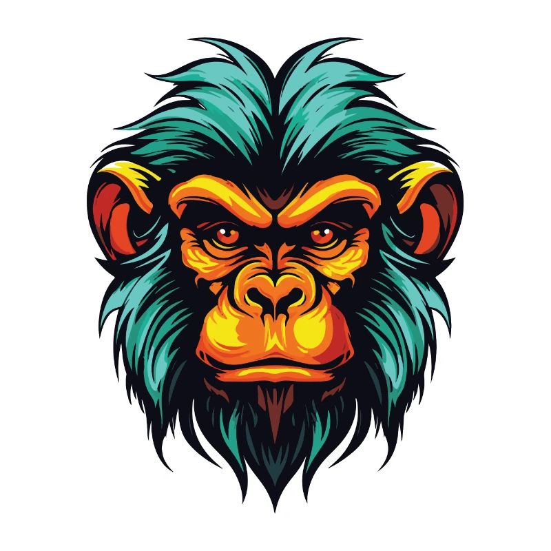Affe Kopf