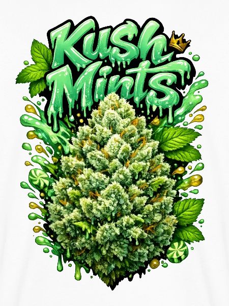 Kush Mints Graffiti Bud Print