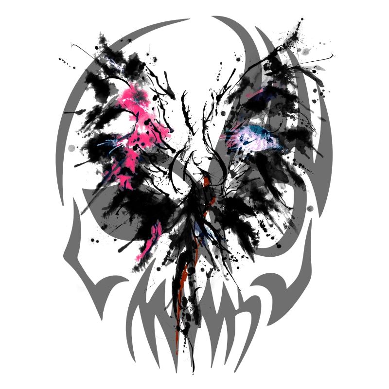 PHOENIX AND SKULL