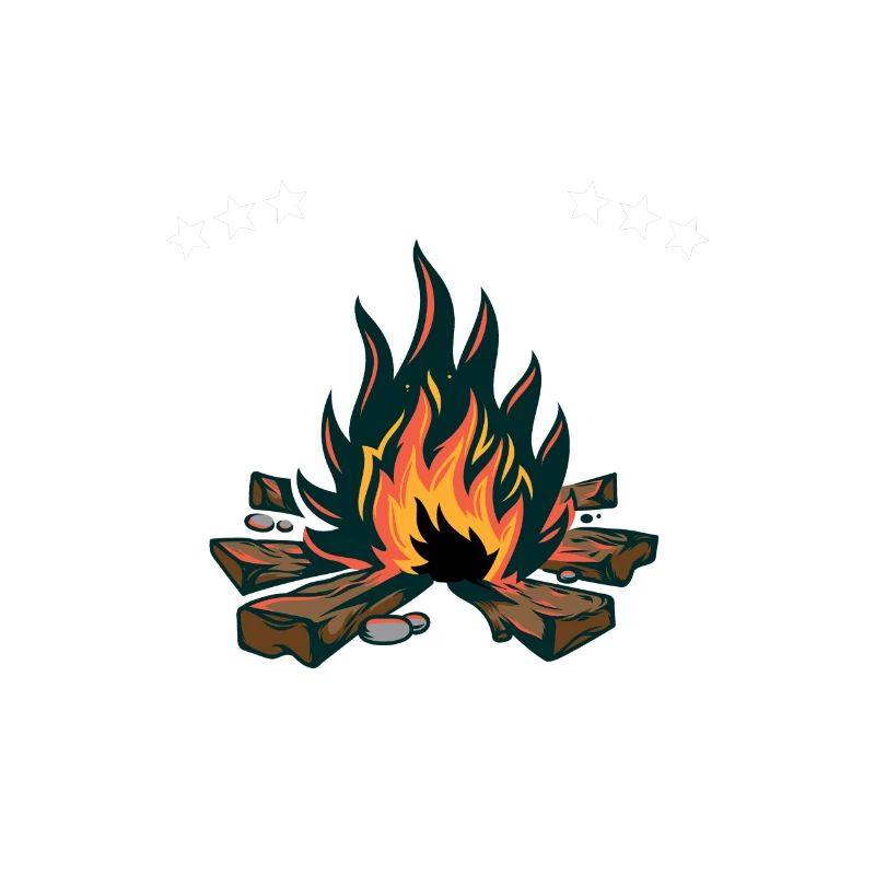 Camping Feuer Lagerfeuer Echte Kerle Spruch