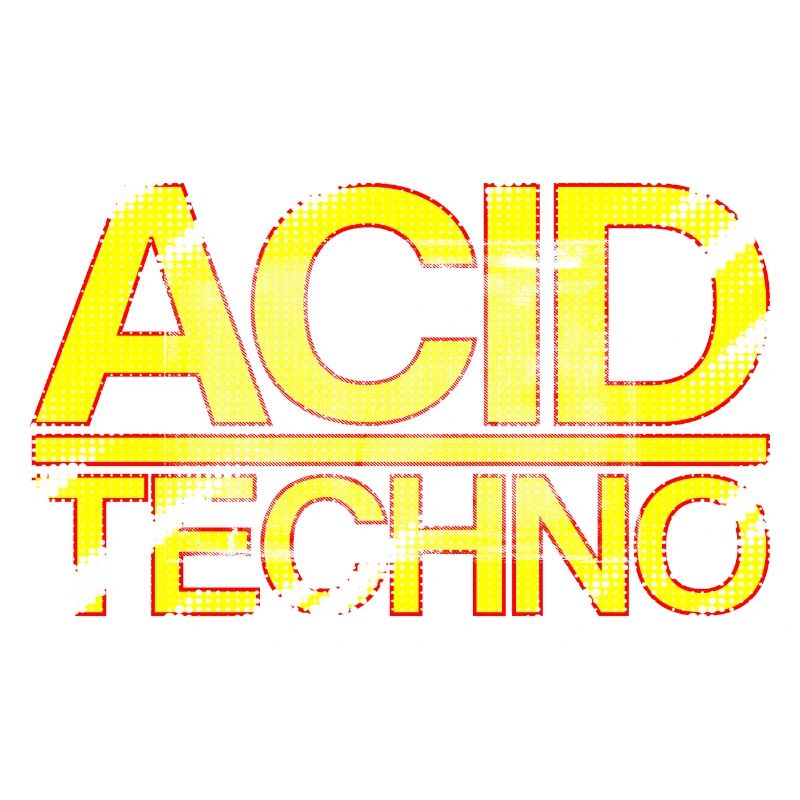 Acid Techno Rot Gelb | Heavy Scratch Acid Techno