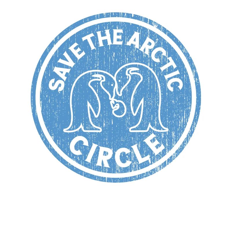 Save The Arctic Circle Design Tierrechte