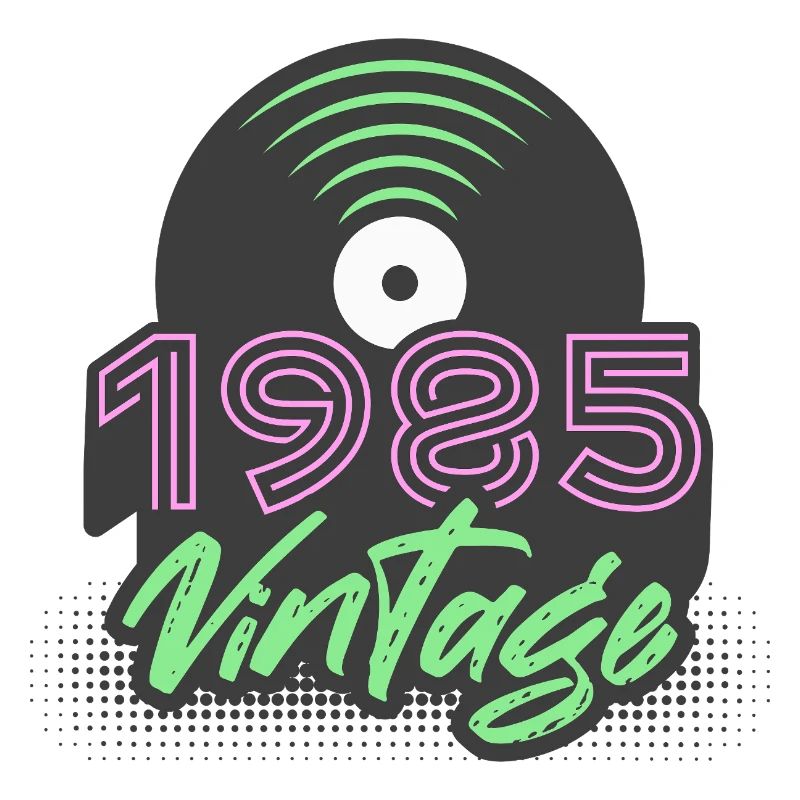 1985 Vintage Schallplatten Geburtstag Geschenkidee