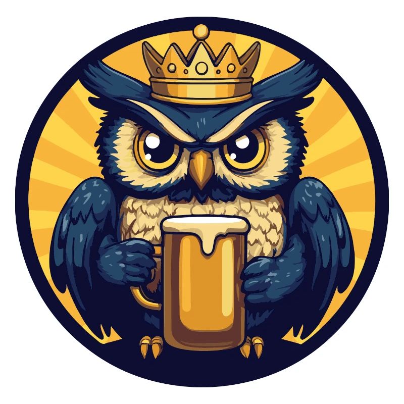 Eule Bier Comic