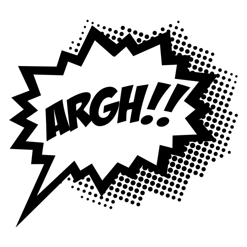 Comic ARGH!, Super Hero, Cartoon, Speech Bubble